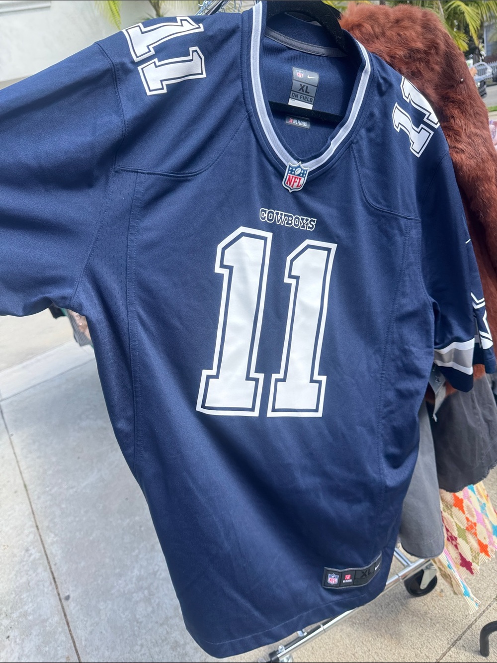 NFL Dallas Cowboys Navy and White #11 Football Jersey